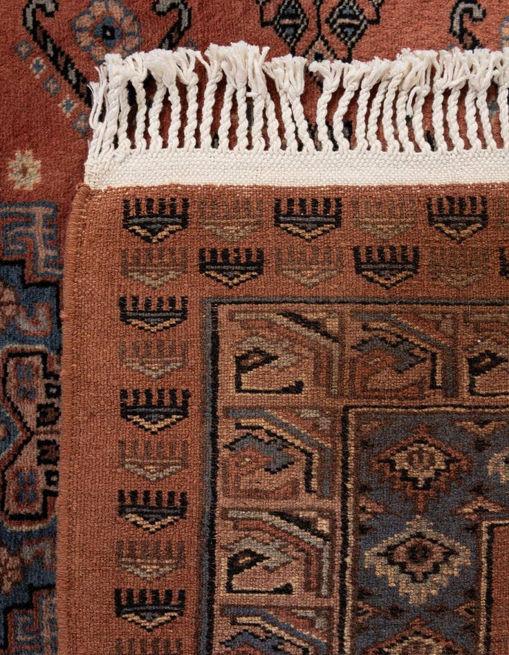 Detail image of 4' 4 x 5' 6  Hand Knotted Bokhara Oriental Rug