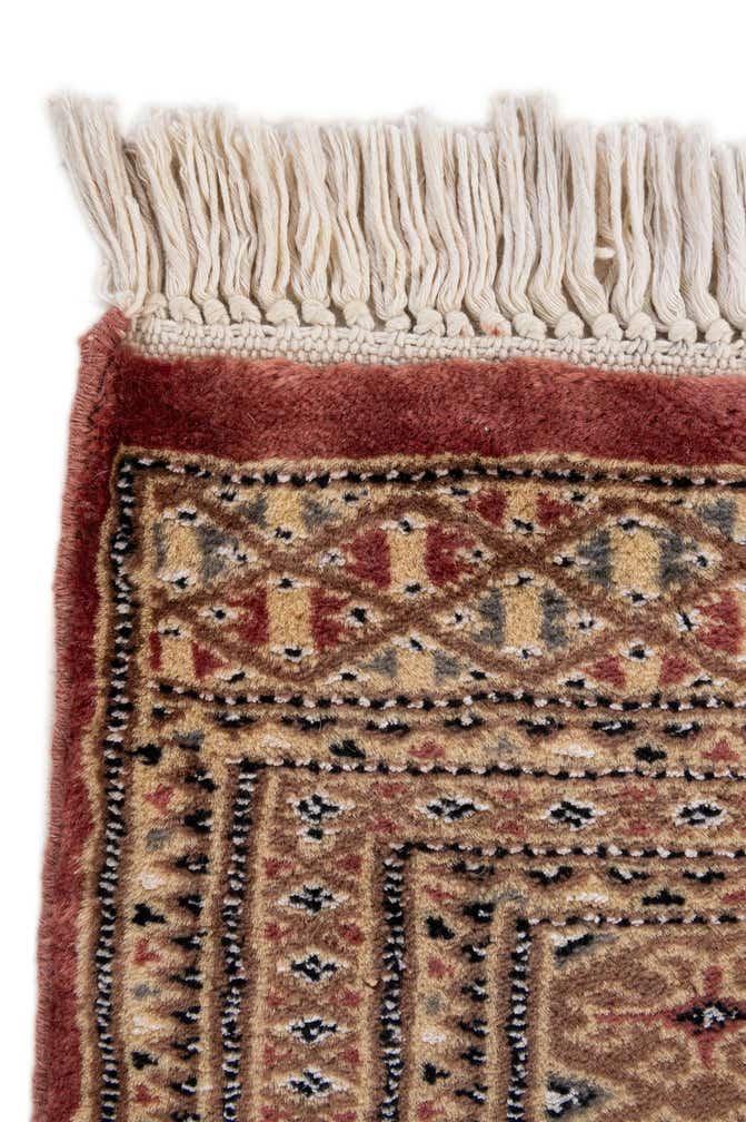 4' 4 x 5' 6 Hand Knotted Bokhara Oriental Rug