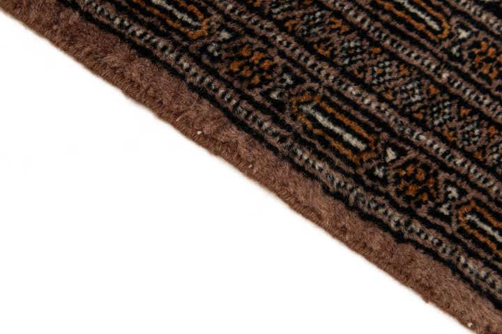4' 1 x 6' 1 Hand Knotted Bokhara Oriental Wool Rug