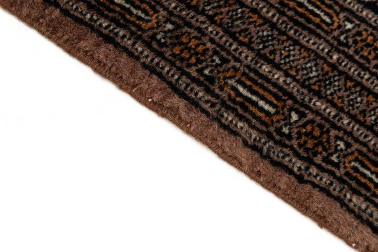 Detail image of 4' 1 x 6' 1 Hand Knotted Bokhara Oriental Wool Rug