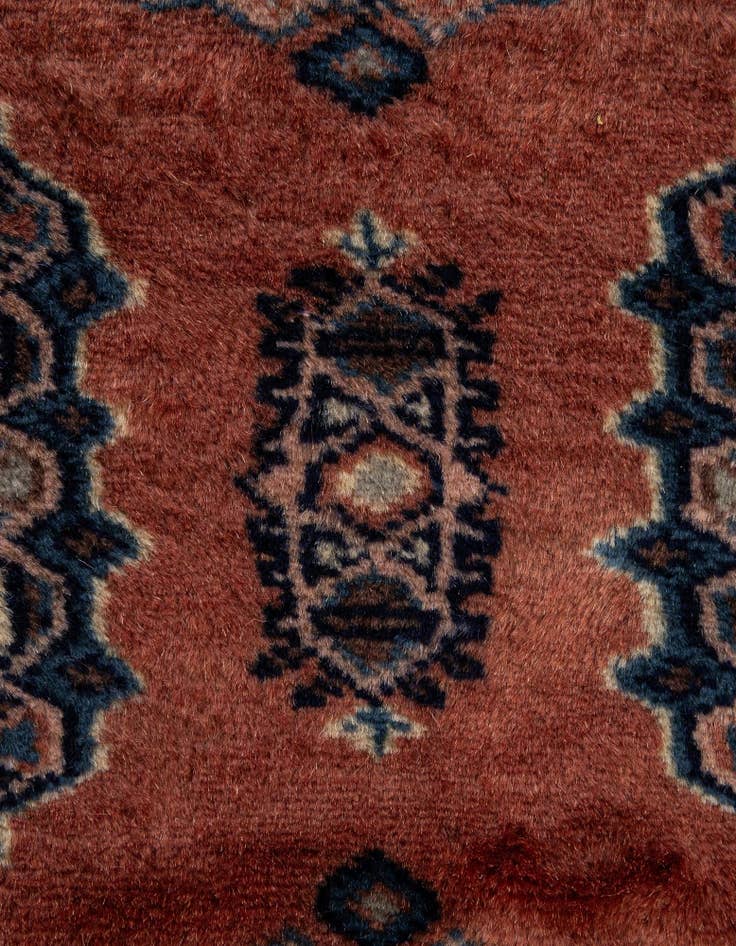 Detail image of 4' 3 x 6' 3  Hand Knotted Bokhara Oriental Wool Rug