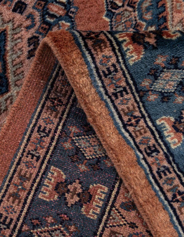 Detail image of 4' 3 x 6' 3  Hand Knotted Bokhara Oriental Wool Rug