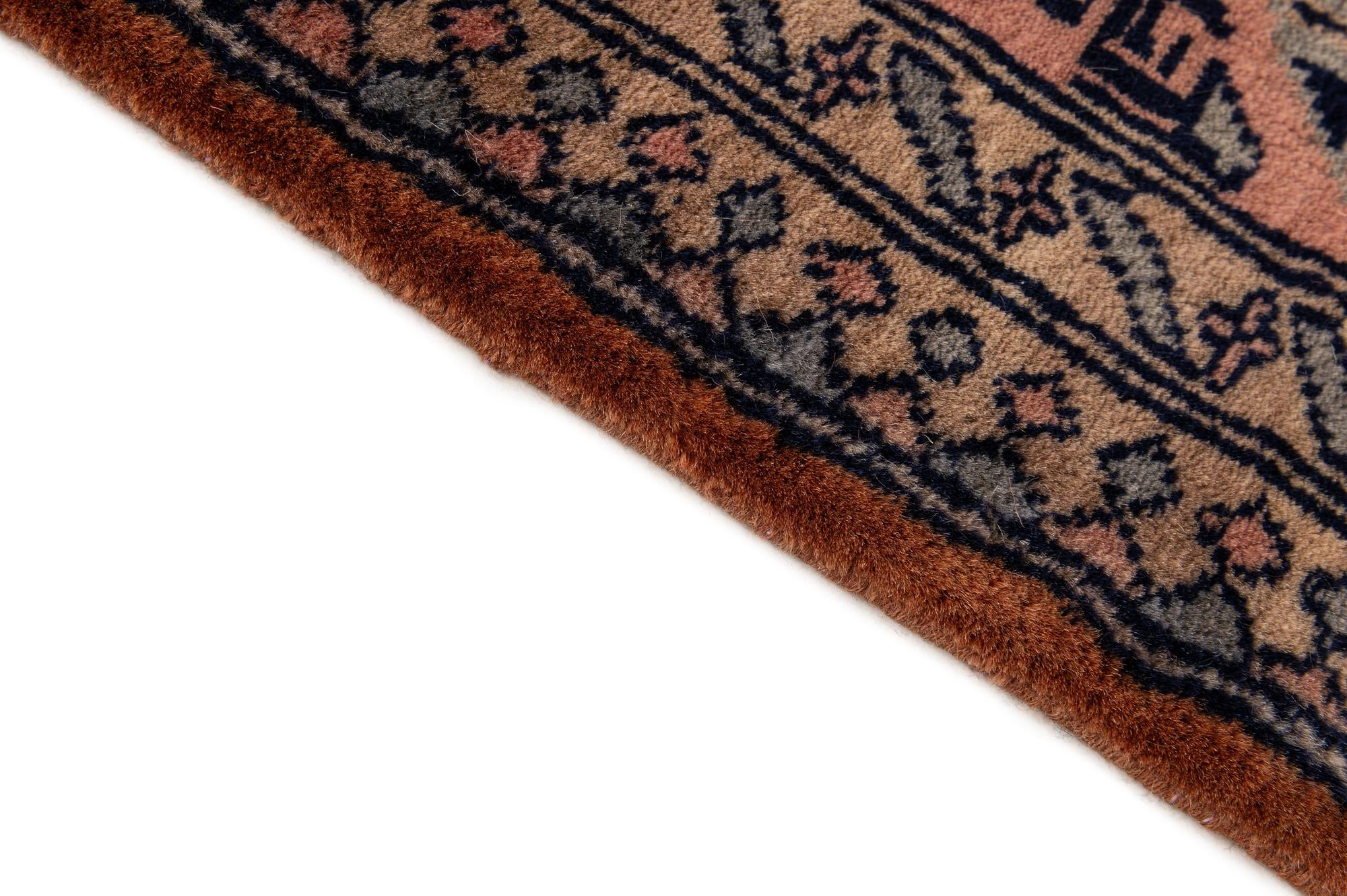 4' 4 x 6' 4 Hand Knotted Bokhara Oriental Wool Rug