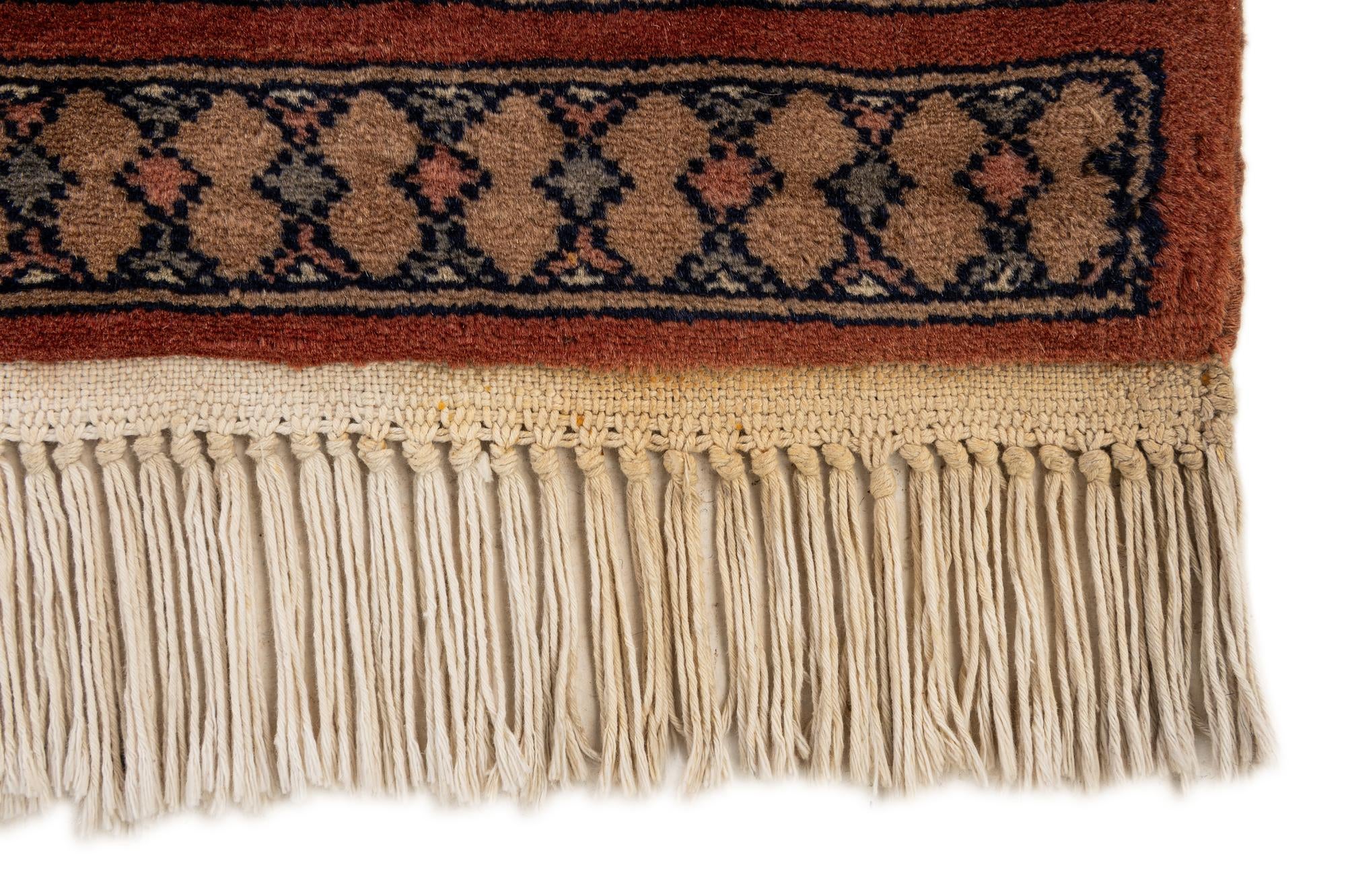 4' 4 x 6' 4 Hand Knotted Bokhara Oriental Wool Rug