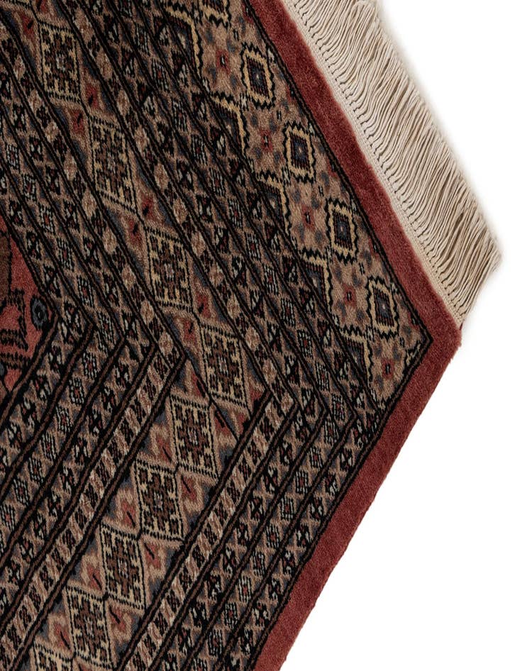 Detail image of 8' 1 x 10' 11  Hand Knotted Bokhara Oriental Wool Rug