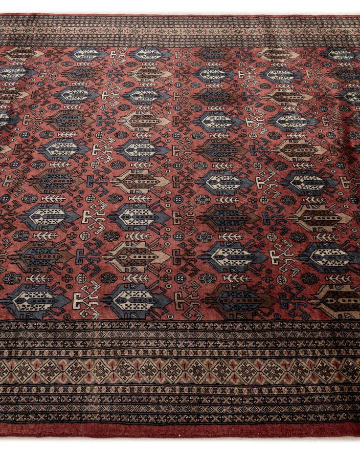 Detail image of 8' 1 x 10' 11  Hand Knotted Bokhara Oriental Wool Rug