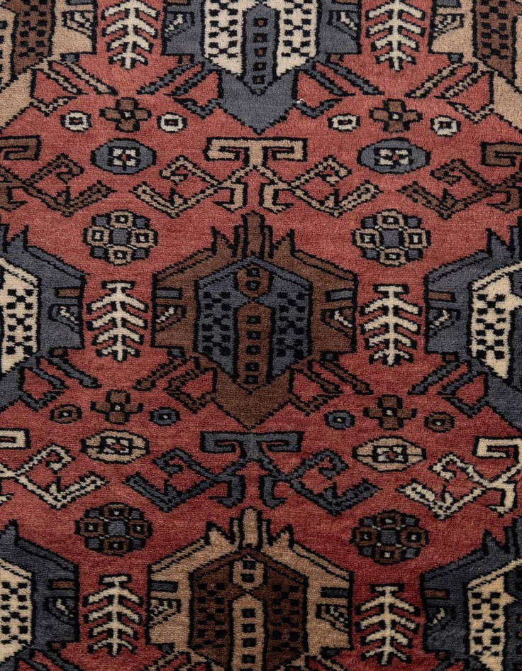 Detail image of 8' 1 x 10' 11  Hand Knotted Bokhara Oriental Wool Rug