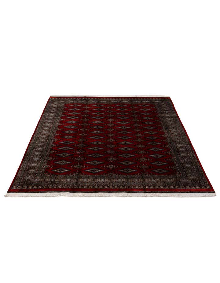7' 4 x 9' 8 Hand Knotted Bokhara Oriental Wool Rug