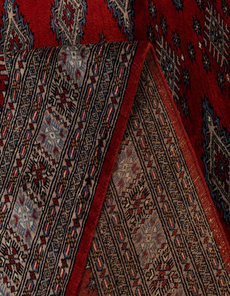 Detail image of 7' 4 x 9' 8  Hand Knotted Bokhara Oriental Wool Rug