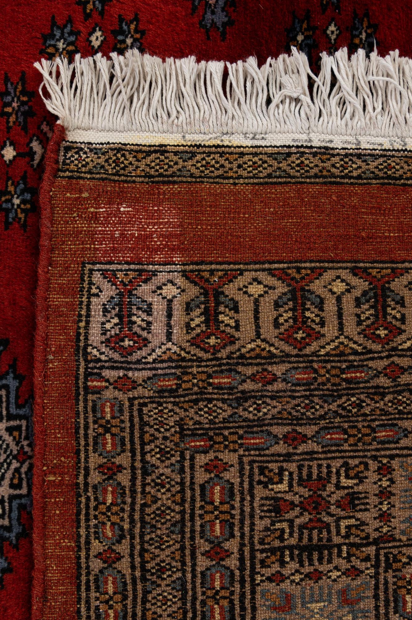 7' 4 x 9' 8 Hand Knotted Bokhara Oriental Wool Rug