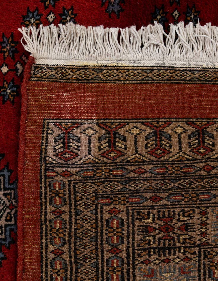 Detail image of 7' 4 x 9' 8  Hand Knotted Bokhara Oriental Wool Rug