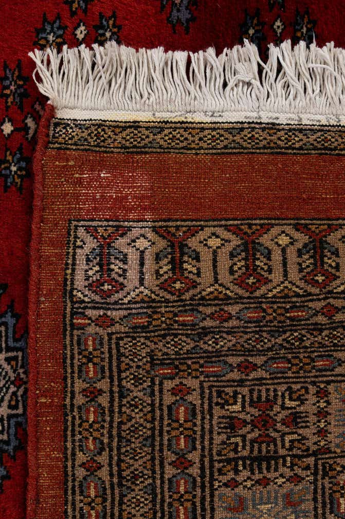 7' 4 x 9' 8 Hand Knotted Bokhara Oriental Wool Rug