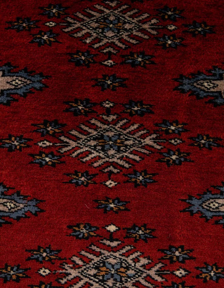 Detail image of 7' 4 x 9' 8  Hand Knotted Bokhara Oriental Wool Rug