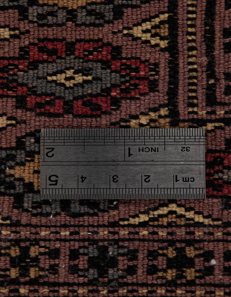 Detail image of 4' x 5' 3  Hand Knotted Bokhara Oriental Wool Rug