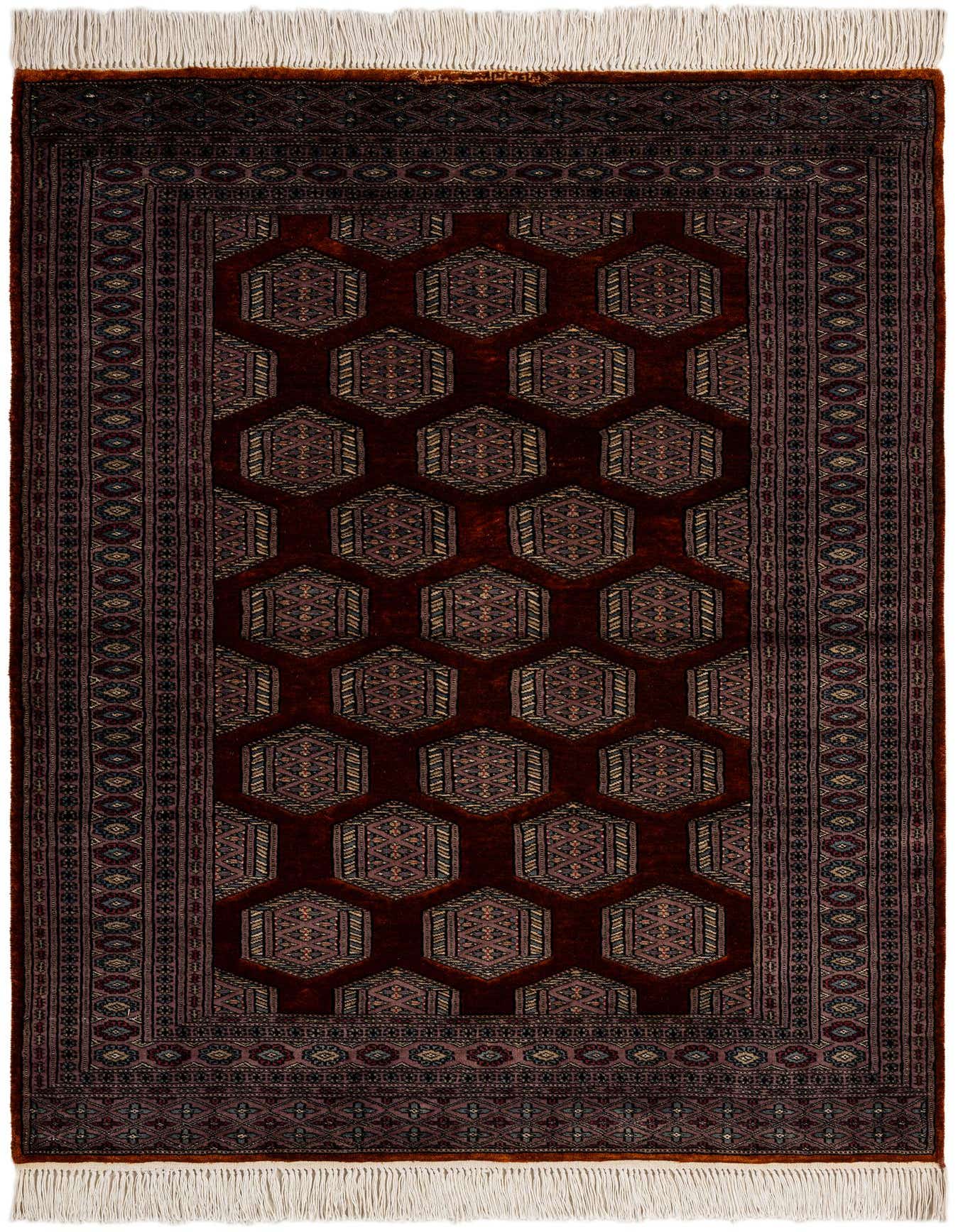 Primary image 4' x 5' 3  Hand Knotted Bokhara Oriental Wool Rug