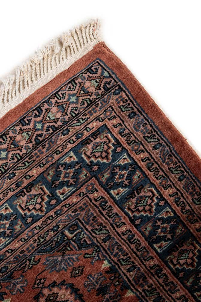 4' 5 x 6' 2 Hand Knotted Bokhara Oriental Wool Rug
