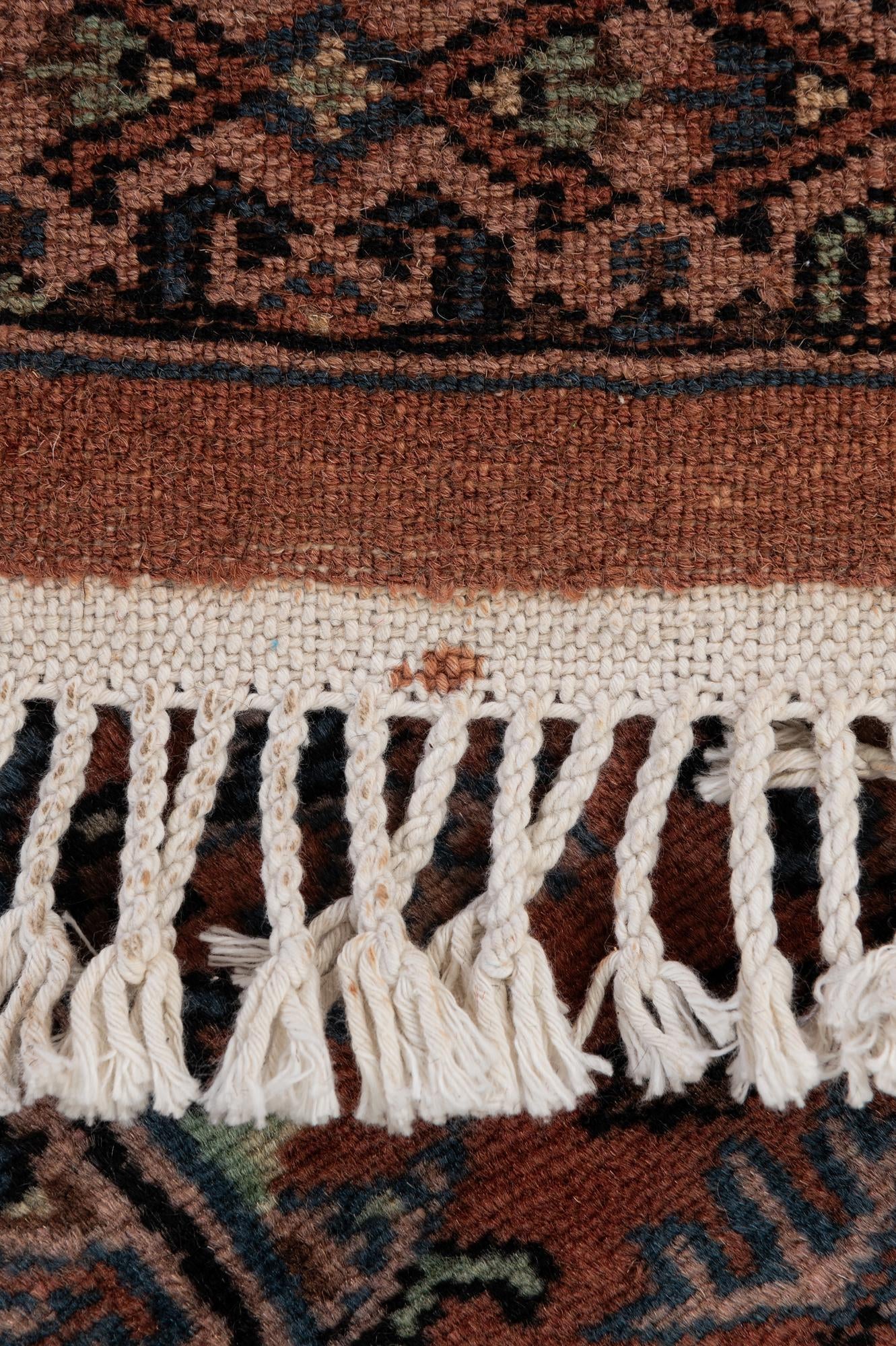4' 5 x 6' 2 Hand Knotted Bokhara Oriental Wool Rug