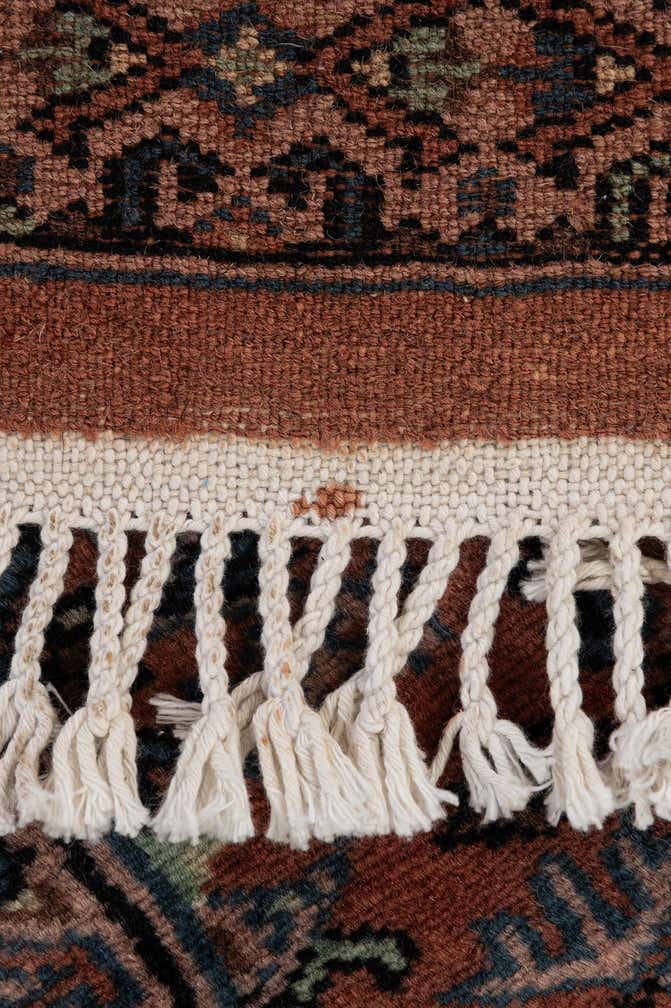 4' 5 x 6' 2 Hand Knotted Bokhara Oriental Wool Rug