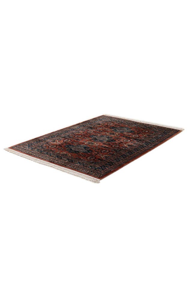 Detail image of 4' 5 x 6' 2 Hand Knotted Bokhara Oriental Wool Rug