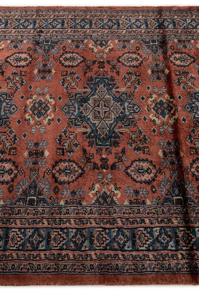 4' 5 x 6' 2 Hand Knotted Bokhara Oriental Wool Rug