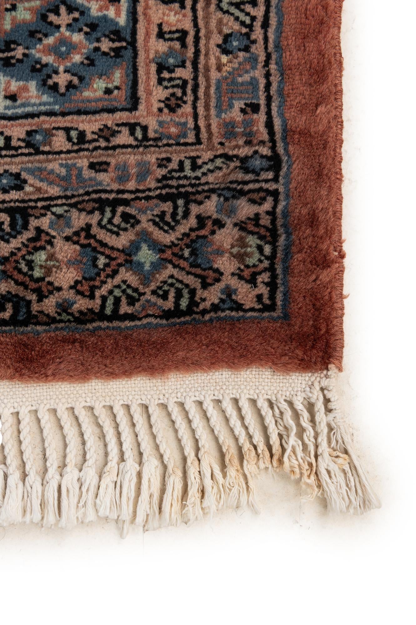 4' 5 x 6' 2 Hand Knotted Bokhara Oriental Wool Rug