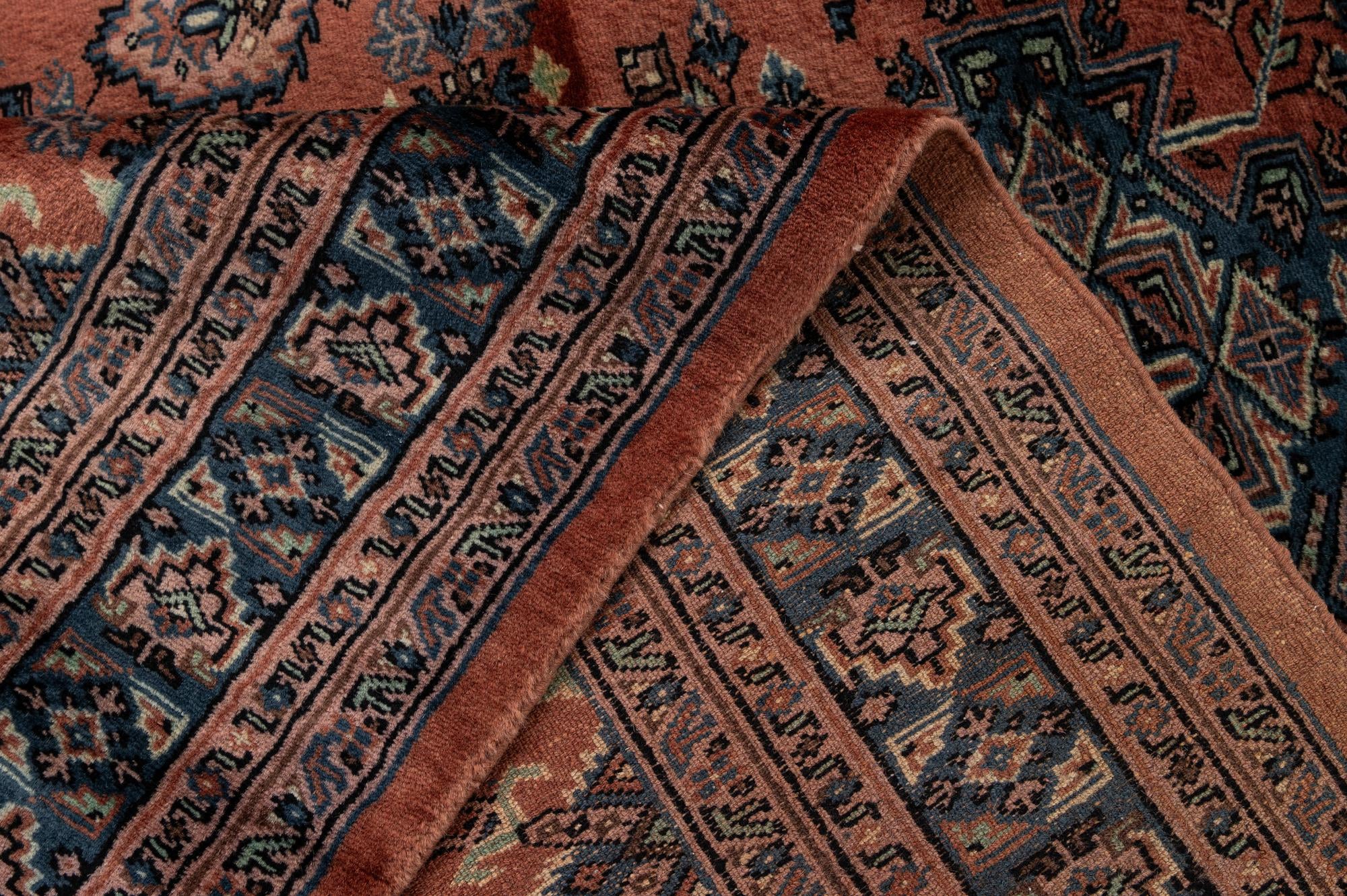 4' 5 x 6' 2 Hand Knotted Bokhara Oriental Wool Rug