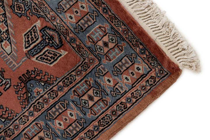 4' 3 x 5' 8 Hand Knotted Bokhara Oriental Wool Rug