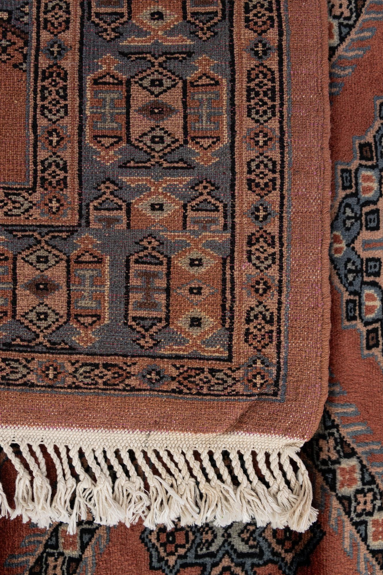 4' 3 x 5' 8 Hand Knotted Bokhara Oriental Wool Rug