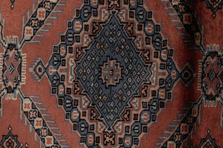 4' 3 x 5' 8 Hand Knotted Bokhara Oriental Wool Rug