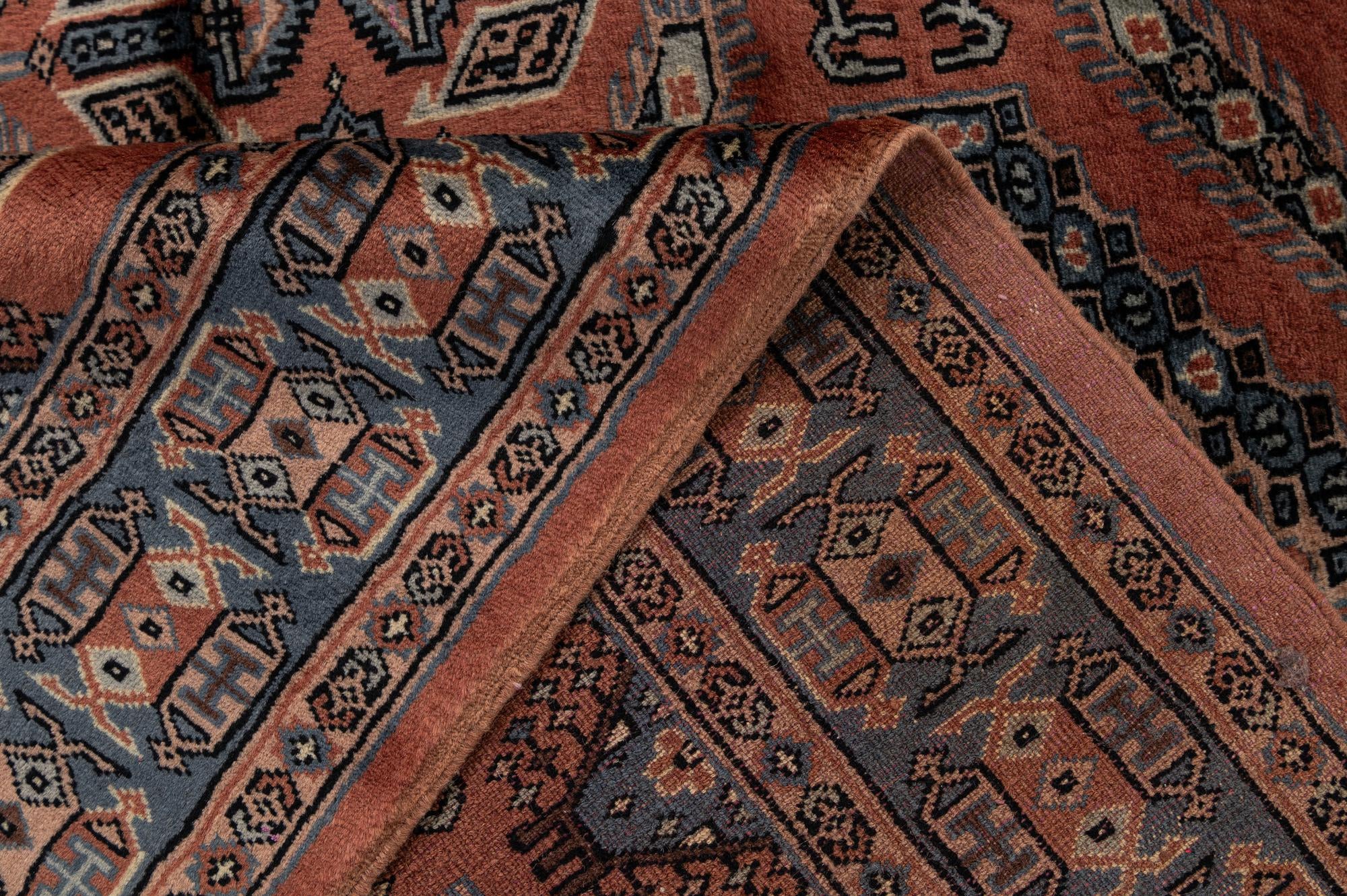 4' 3 x 5' 8 Hand Knotted Bokhara Oriental Wool Rug