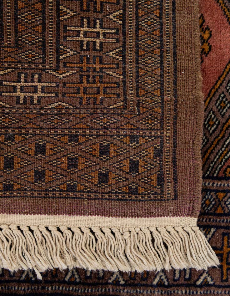 Detail image of 2' x 3' Hand Knotted Bokhara Oriental Wool Rug