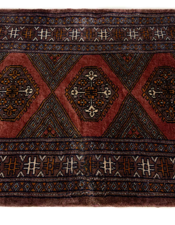 Detail image of 2' x 3' Hand Knotted Bokhara Oriental Wool Rug
