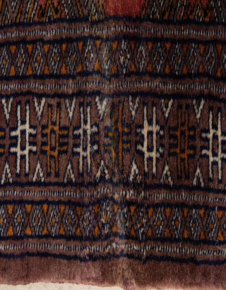Detail image of 2' x 3' Hand Knotted Bokhara Oriental Wool Rug