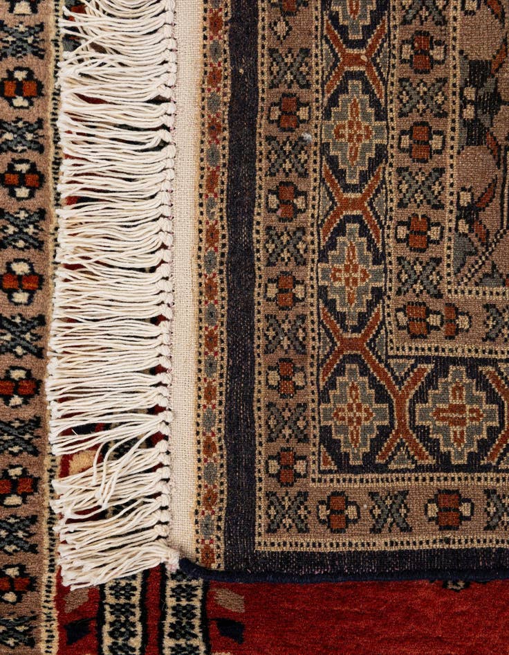 Detail image of 2' 8 x 4'  Hand Knotted Bokhara Oriental Wool Rug