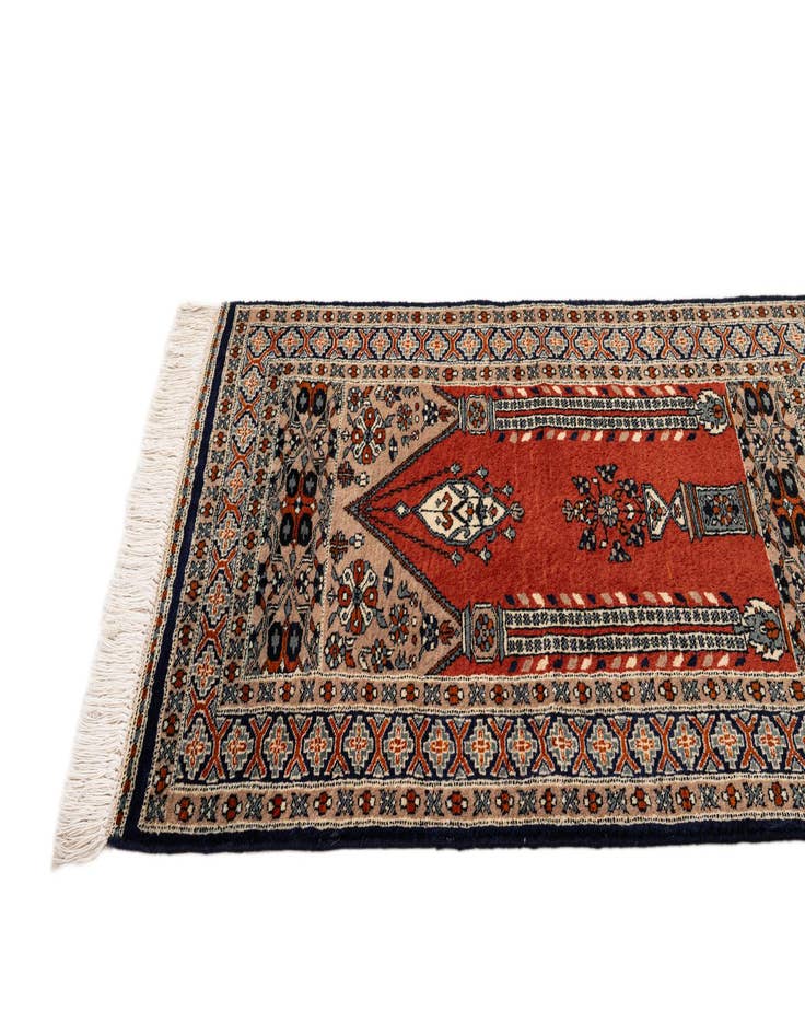 Detail image of 2' 8 x 4'  Hand Knotted Bokhara Oriental Wool Rug