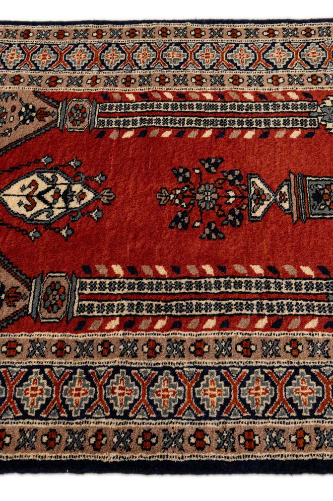 2' 8 x 4' Hand Knotted Bokhara Oriental Wool Rug