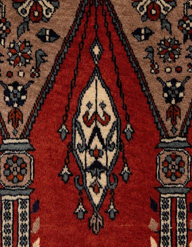 Detail image of 2' 8 x 4'  Hand Knotted Bokhara Oriental Wool Rug