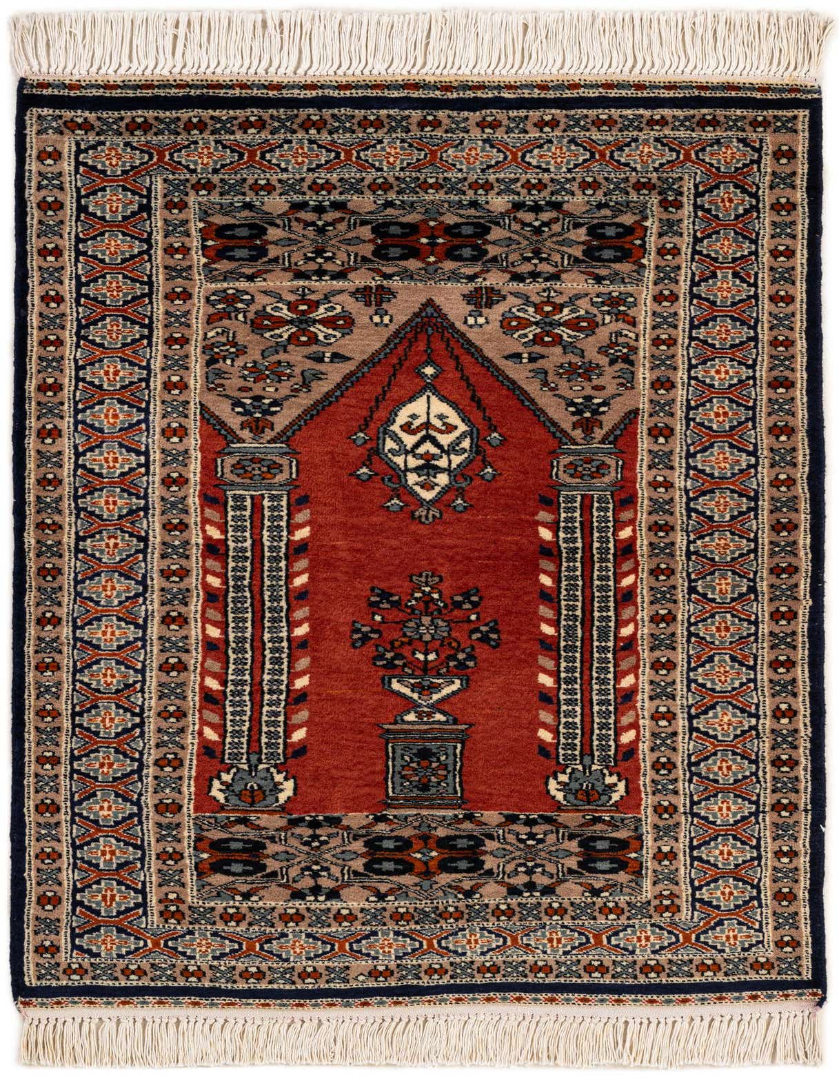 2' 8 x 4' Hand Knotted Bokhara Oriental Wool Rug