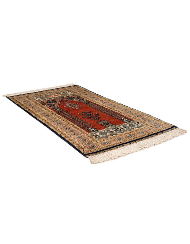 Detail image of 2' 8 x 4' 6  Hand Knotted Bokhara Oriental Wool Rug