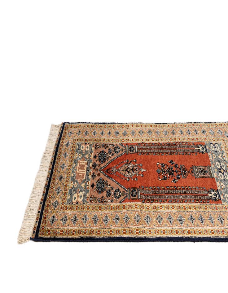 Detail image of 2' 8 x 4' 6  Hand Knotted Bokhara Oriental Wool Rug