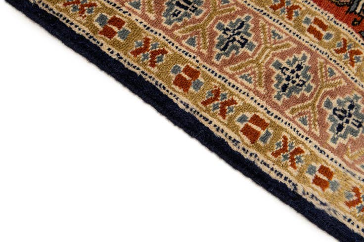 Detail image of 2' 8 x 4' 6 Hand Knotted Bokhara Oriental Wool Rug