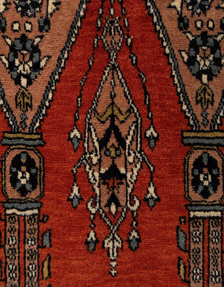 Detail image of 2' 8 x 4' 6  Hand Knotted Bokhara Oriental Wool Rug