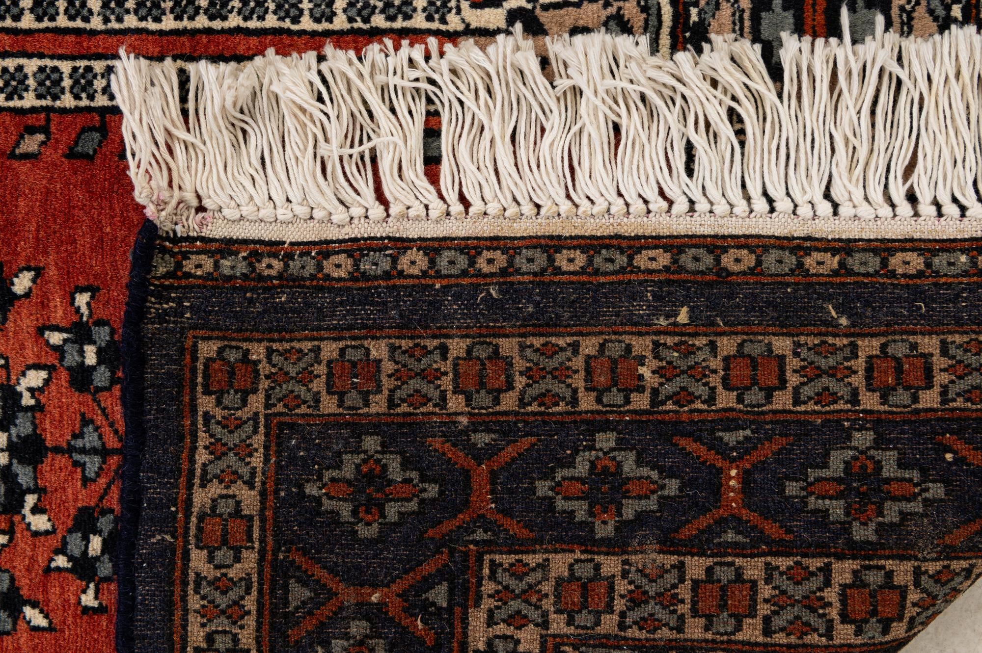 2' 7 x 4' 5 Hand Knotted Bokhara Oriental Wool Rug