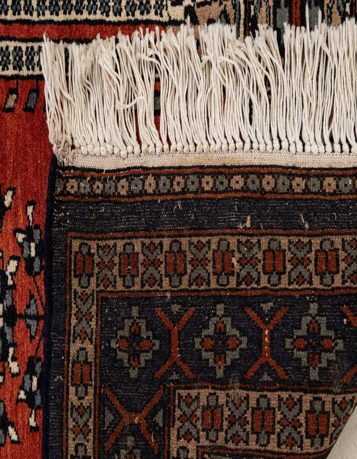 Detail image of 2' 7 x 4' 5  Hand Knotted Bokhara Oriental Wool Rug