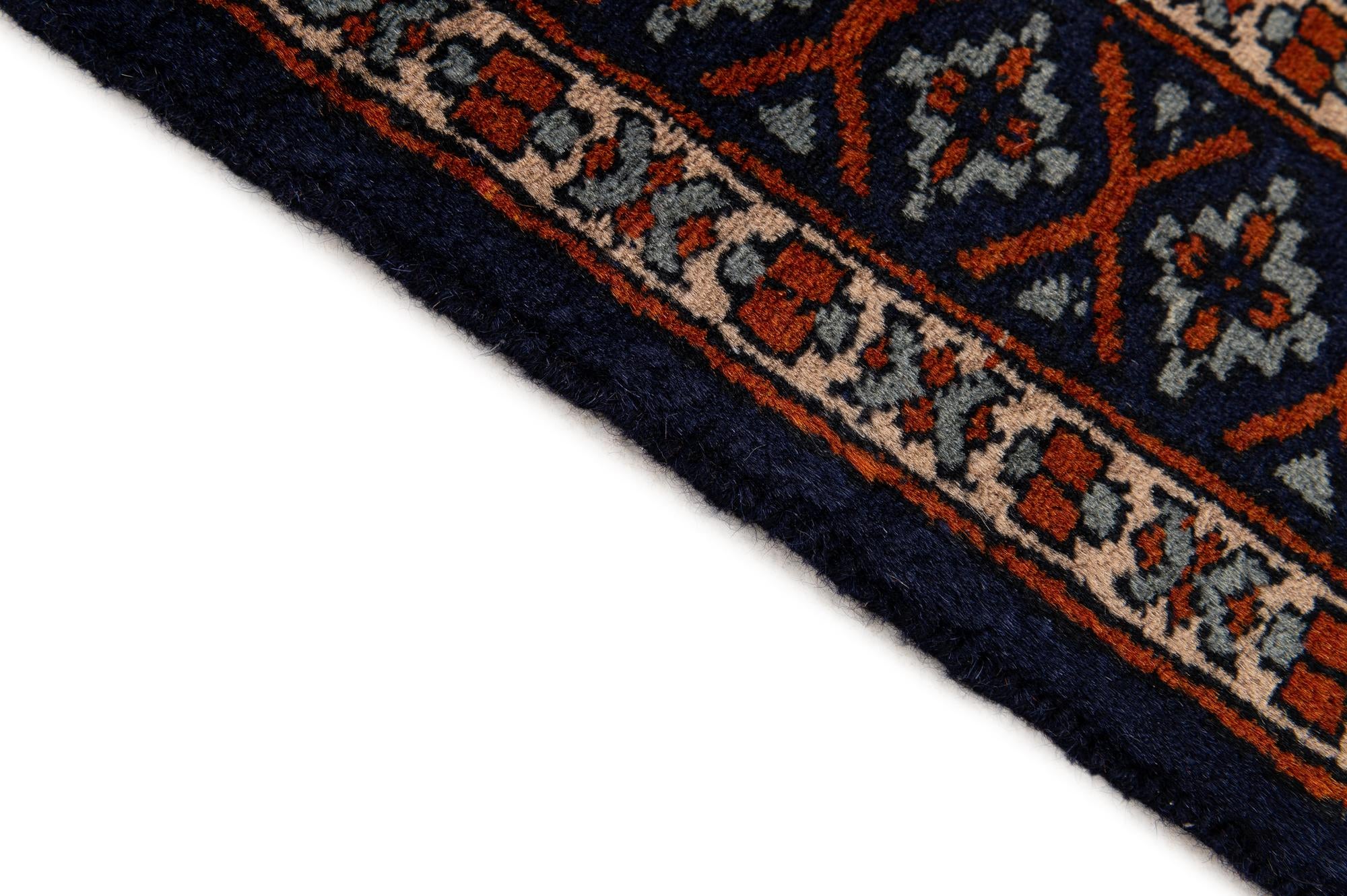 2' 7 x 4' 5 Hand Knotted Bokhara Oriental Wool Rug