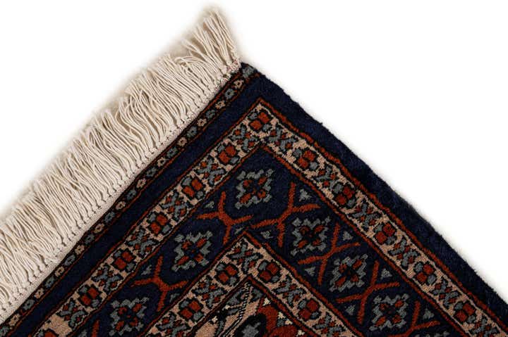 2' 7 x 4' 5 Hand Knotted Bokhara Oriental Wool Rug