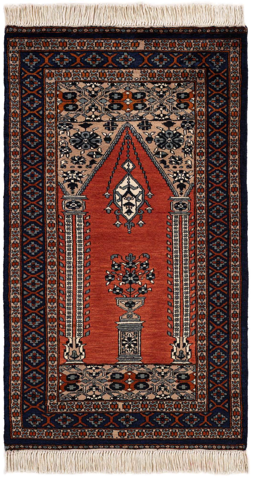 2' 7 x 4' 5 Hand Knotted Bokhara Oriental Wool Rug