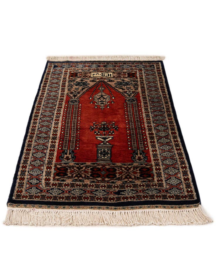 Detail image of 2' 8 x 4' 6  Hand Knotted Bokhara Oriental Wool Rug