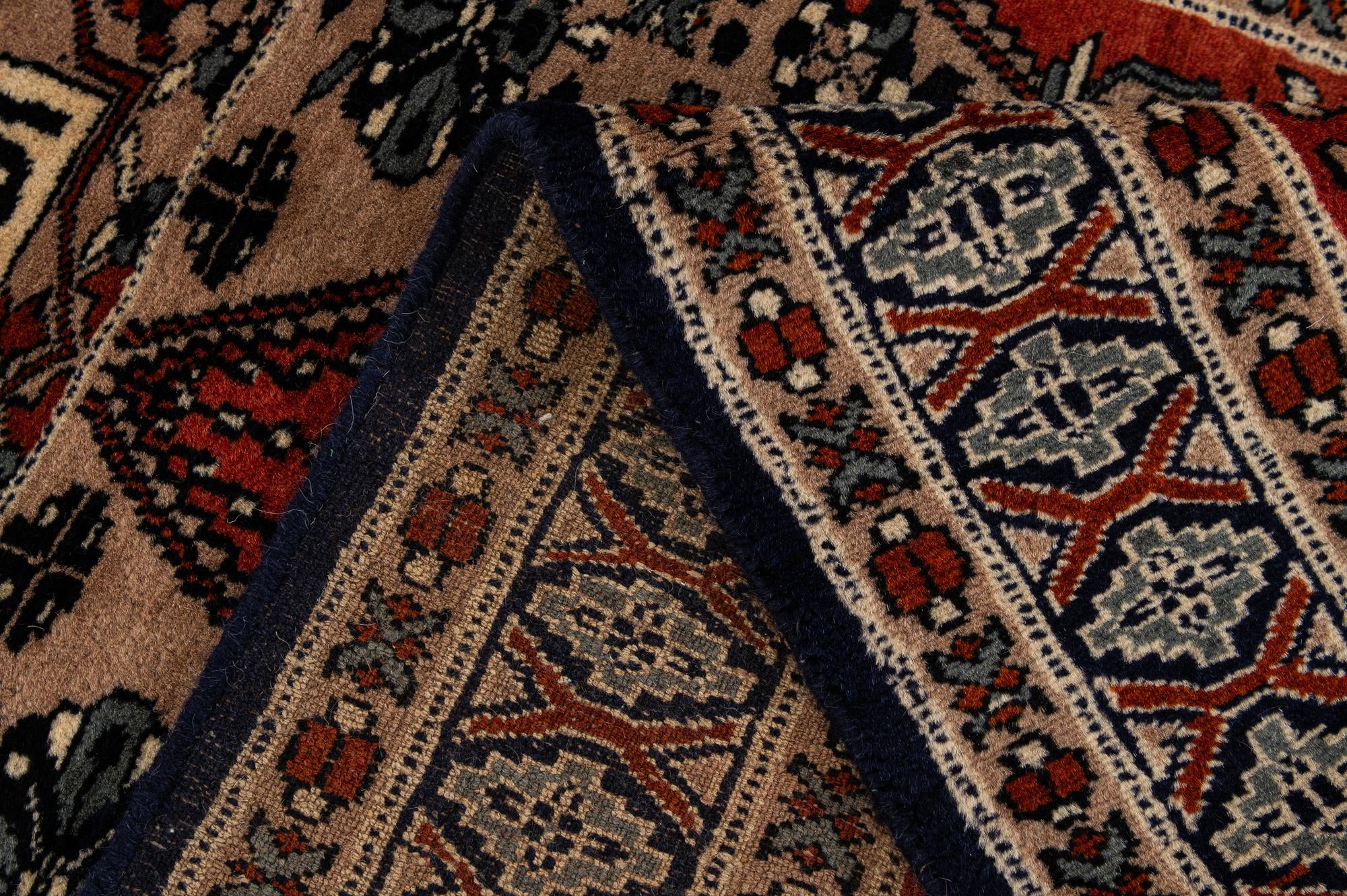 2' 8 x 4' 6 Hand Knotted Bokhara Oriental Wool Rug