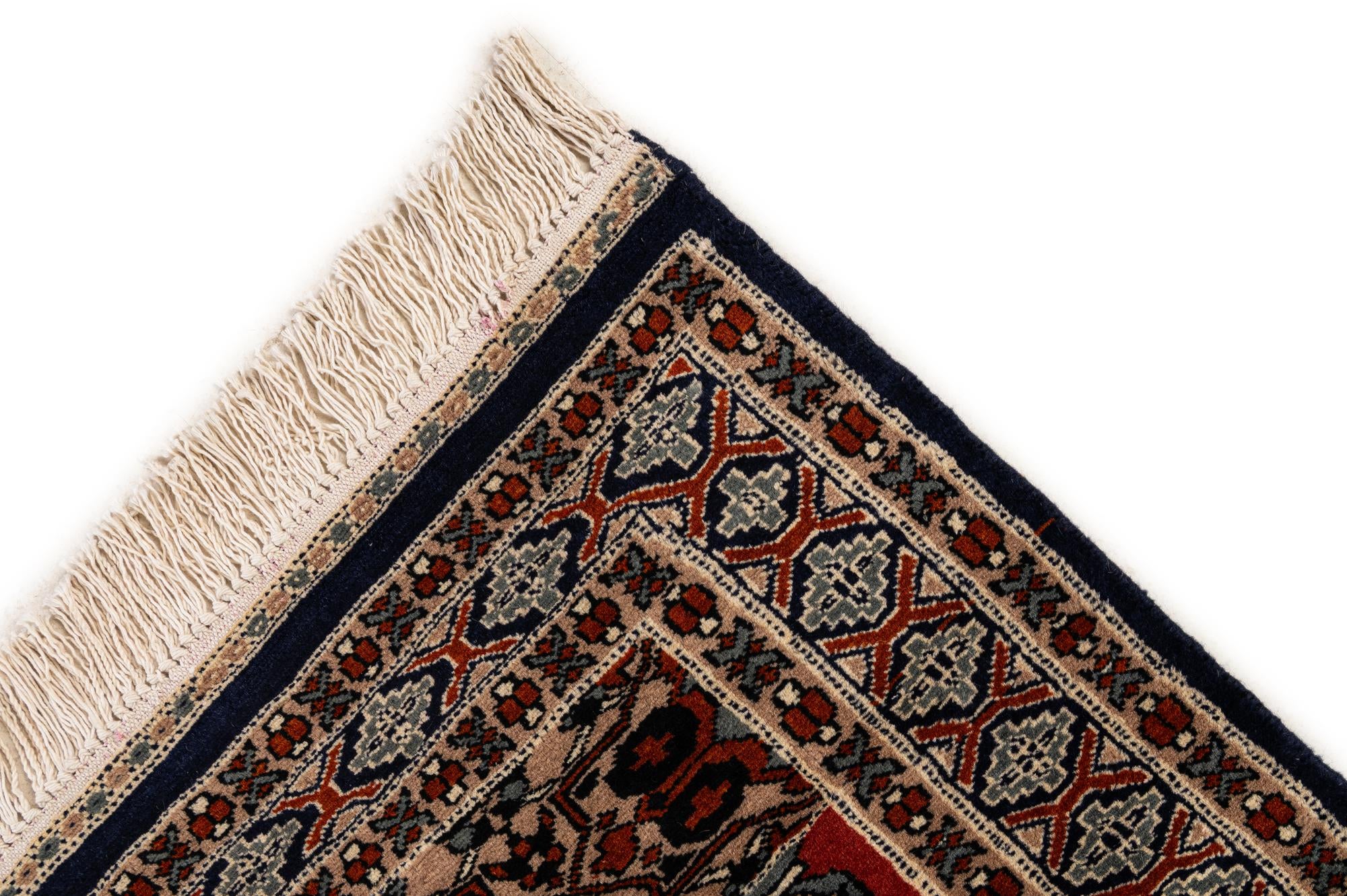 2' 8 x 4' 6 Hand Knotted Bokhara Oriental Wool Rug